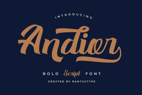 Andior: A Bold Handwritten Font for Handmade Labels & Printables