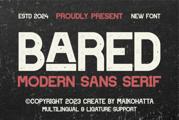 Bared: A Modern Sans Serif Font That Elevates Real Small Business Branding