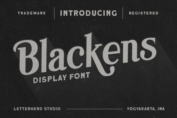 Blackens: A Display Serif Font That Makes Your Campaign Stand Out