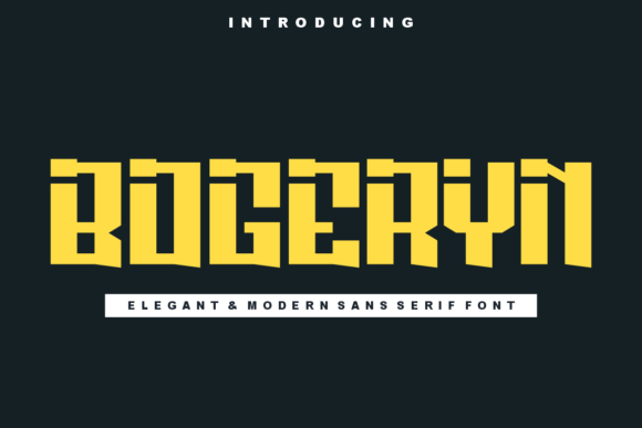 Bogeryn: A Bold Serif Display Font for Campaign Headlines