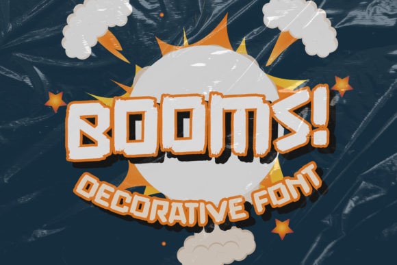 Booms: A Whimsical Decorative Font for Editorial Charm