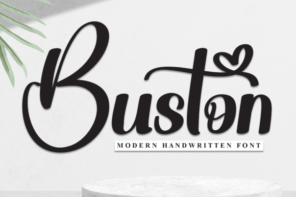 Buston: A Charming Handwritten Display Font for Web Designers