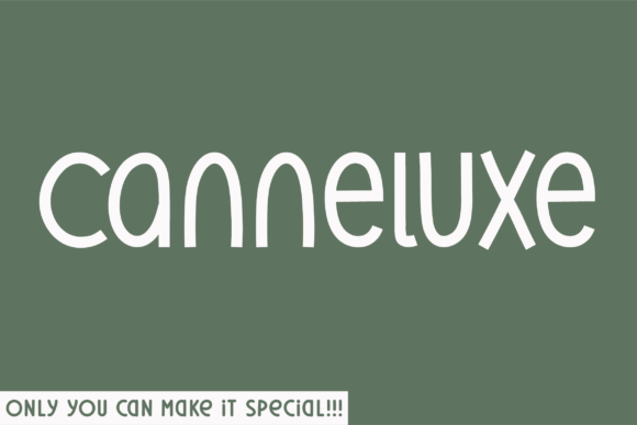 Canneluxe: A Distinctive Sans Serif Display Font for Brand Identity