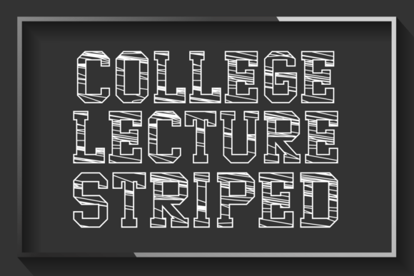 College Lecture Striped
