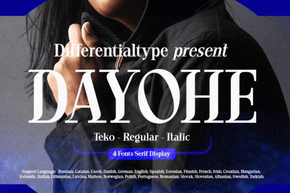 Dayohe: A Refined Serif Display Font for Modern Brand Identity