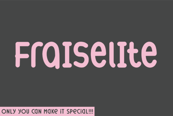 Fraiselite: A Sweet, Rounded Sans Serif Font for Handmade Brands