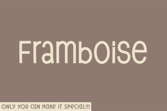 Framboise: A Display Font That Elevates Real Branding Work