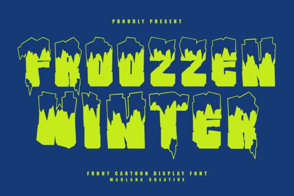Froozzen Winter: A Playful Display Font for Digital Brand Moments