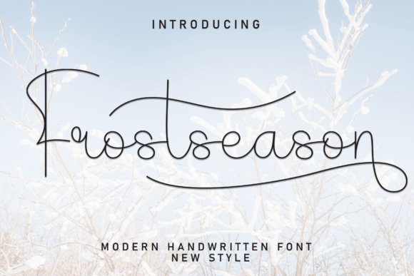 Frostseason: A Handwritten Font for Small Brand Polish