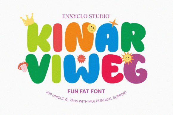 Kinar Viweg: A Fat Handwritten Display Font That Cuts Through the Feed