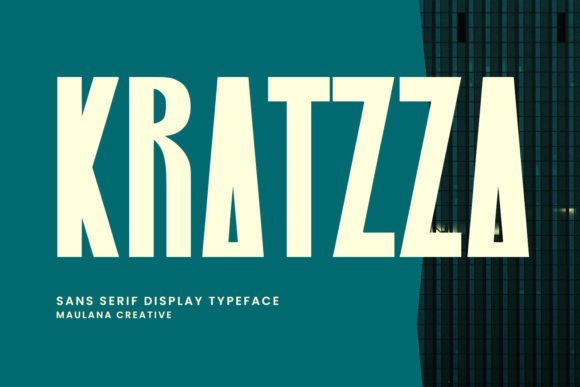 Kratzza: A Bold, Confident Display Typeface for Editorial Moments