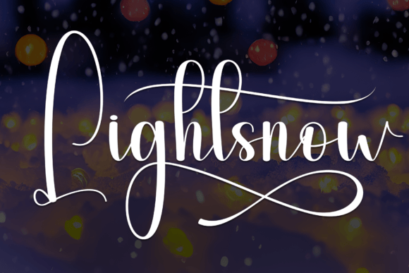 Lightsnow: The Sweet Handwritten Font for Crafters