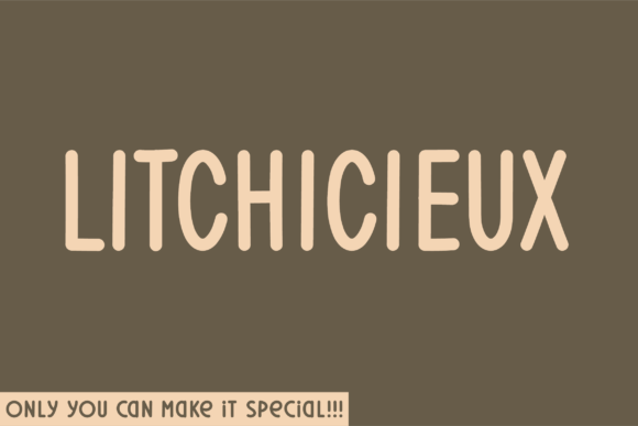 Litchicieux: A Friendly, Rounded Sans Serif Font for Branding