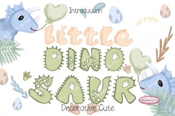 Little Dinosaur: A Decorative Font for Playful Web Headers
