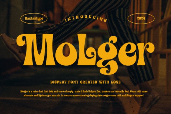 Molger: A Retro Serif Font That Pops on Modern Websites