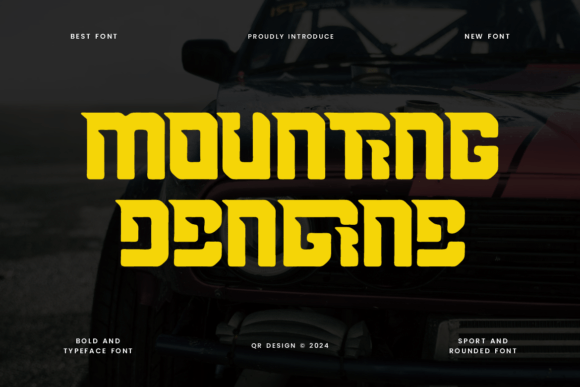 Mounting Dengine: A Bold Display Font for Scroll-Stopping Brand Content
