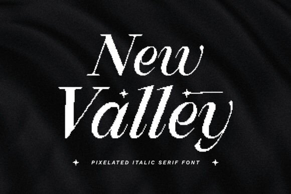 New Valley Serif Font: A Pixelate Italic for Editors