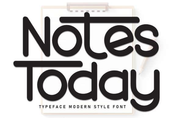 Notes Today: A Whimsical Display Font for Digital Branding