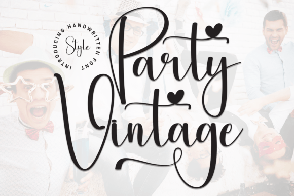 Party Vintage Font: A Friendly Handwritten Style for Your Brand