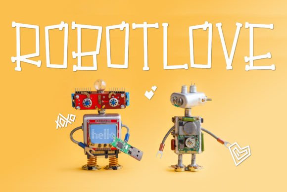 Robot Love: A Playful Serif Display Font for Editorial Charm