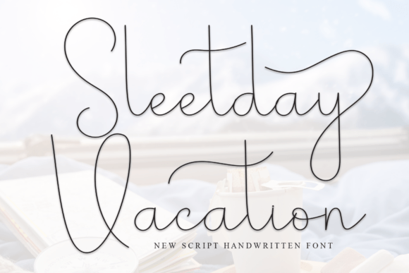 Sleetday Vacation: A Warm Hand-Drawn Display Font for Campaigns