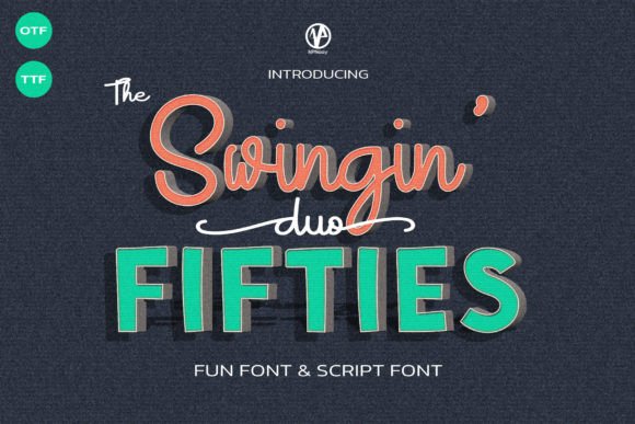 Swingin Fifties Duo: A Retro Script Font That Sells