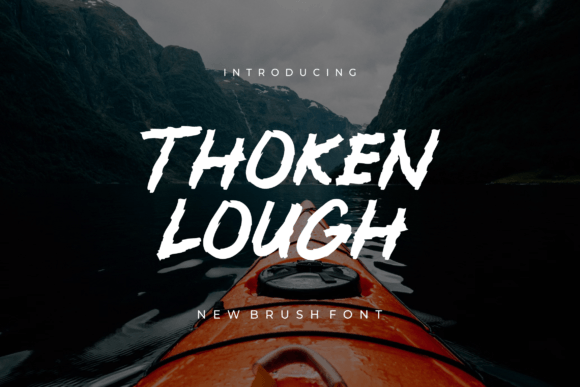Thoken Lough: A Playful Display Font for Digital Branding