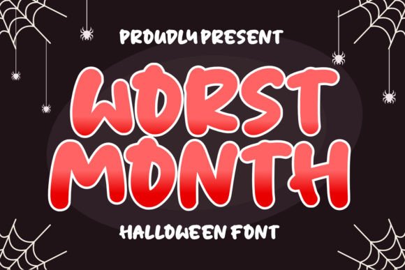 Worst Month: A Quirky Display Font for Creative Projects